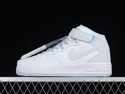All categories Nk Air Force 1 Air Force series Nk Air Force 1 Mid Air Force mid-top Nk Air Force 1'07 Mid Mark line starry sky Ice blue color Air Force 1 mid-top casual sneakers MK0619-255